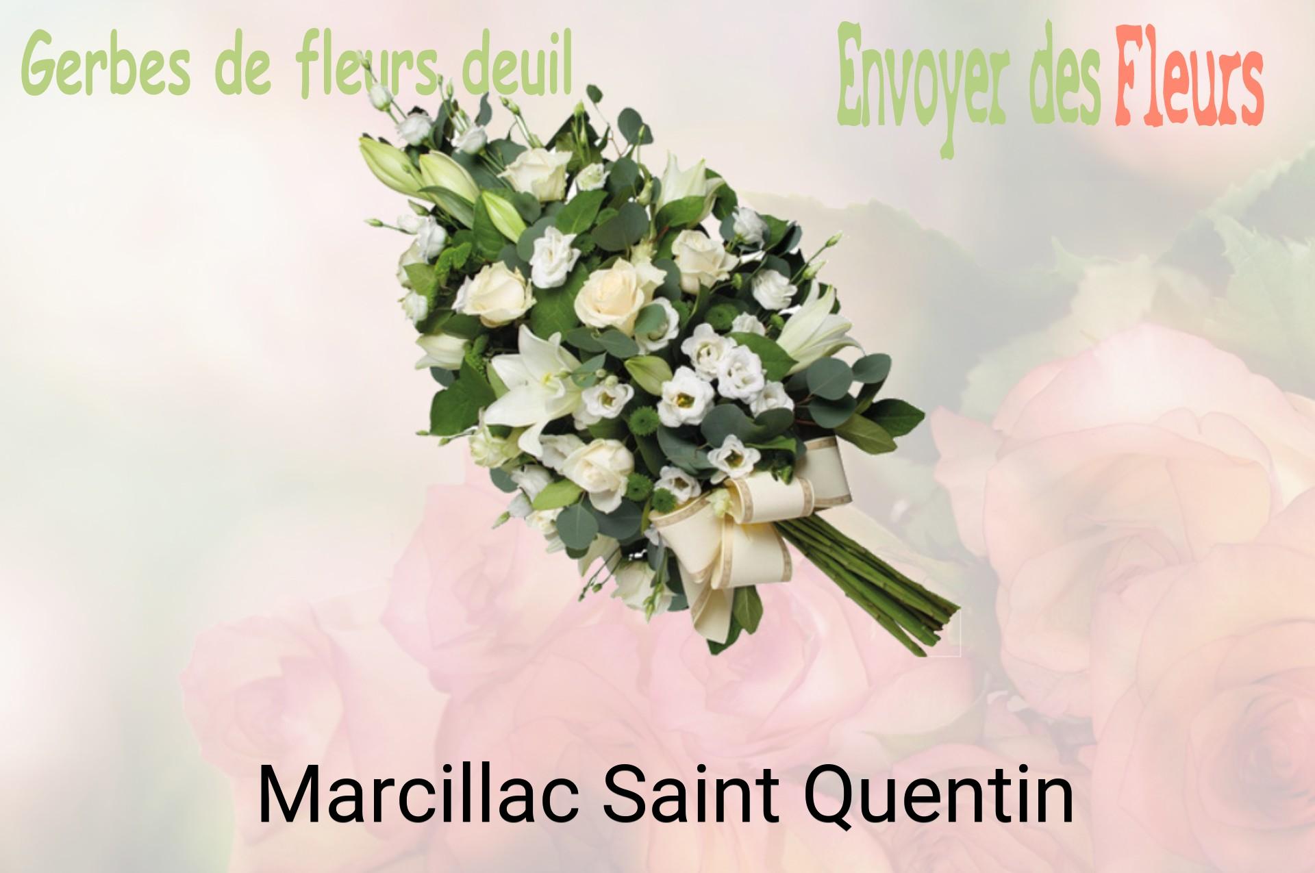 Gerbe de fleurs de deuil livrée à Marcillac-Saint-Quentin